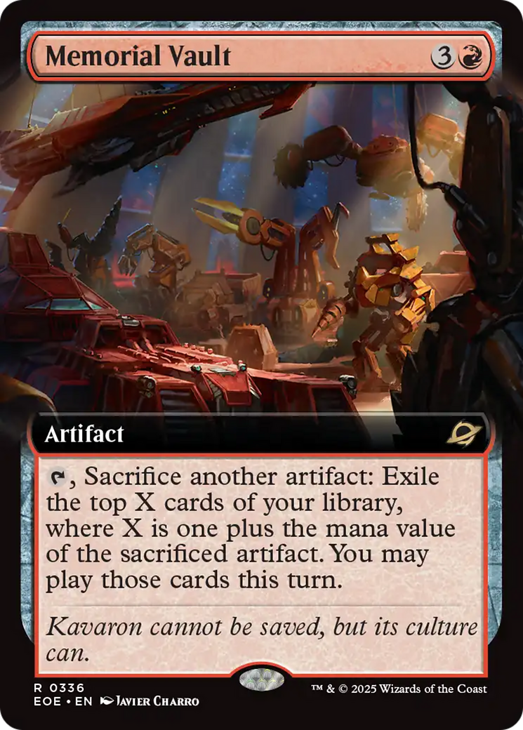 Memorial Vault (Extended Art) [Edge of Eternities] | Gear Gaming Bentonville