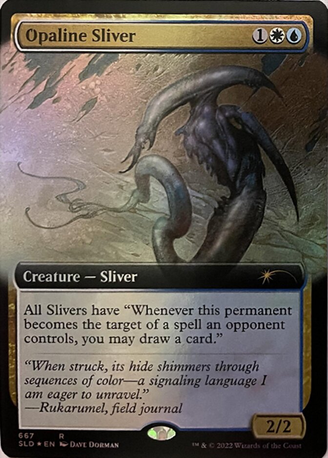 Opaline Sliver (Extended Art) [Secret Lair Drop Promos] | Gear Gaming Bentonville