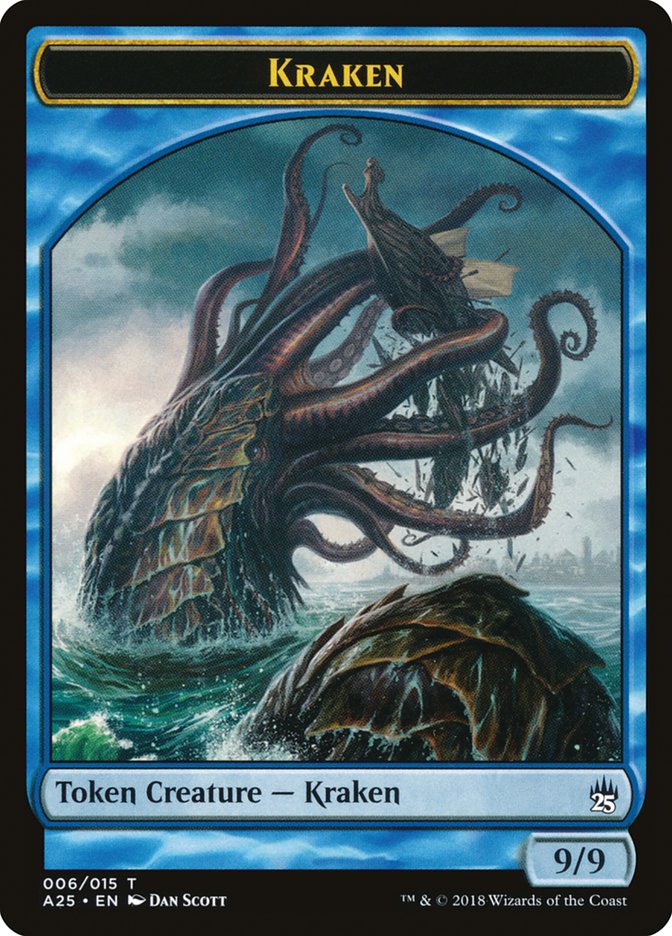 Fish // Kraken Double-Sided Token [Masters 25 Tokens] | Gear Gaming Bentonville