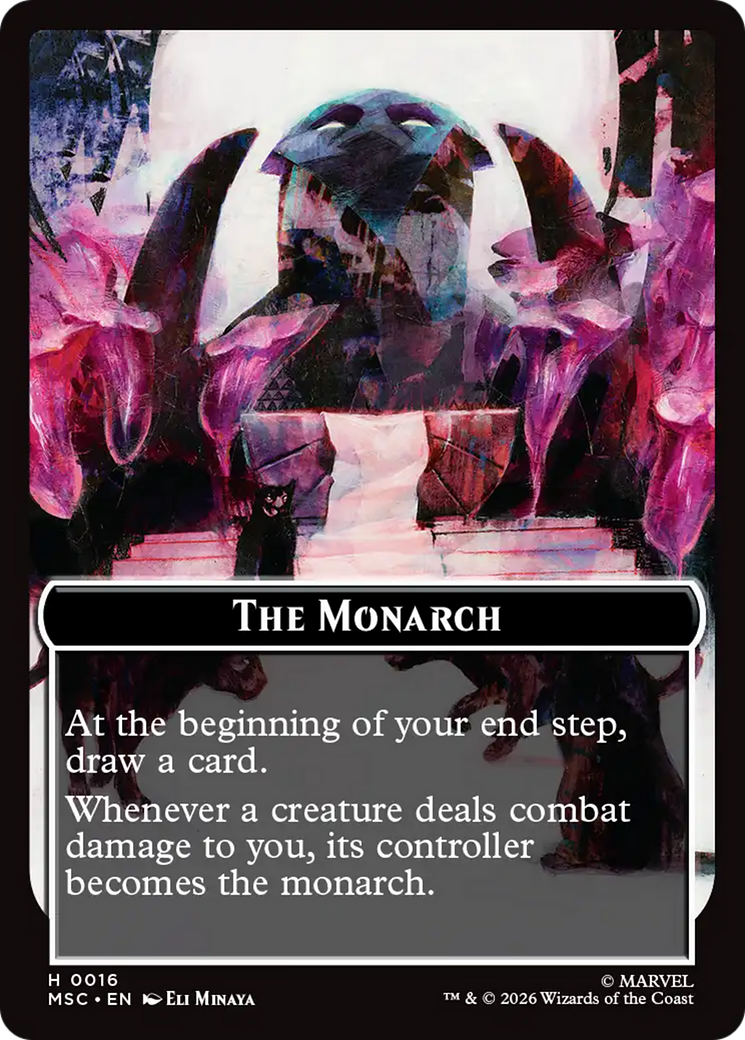 The Monarch (016) // Vibranium (031) Double-Sided Token (Surge Foil) [Marvel Super Heroes Commander Tokens] | Gear Gaming Bentonville