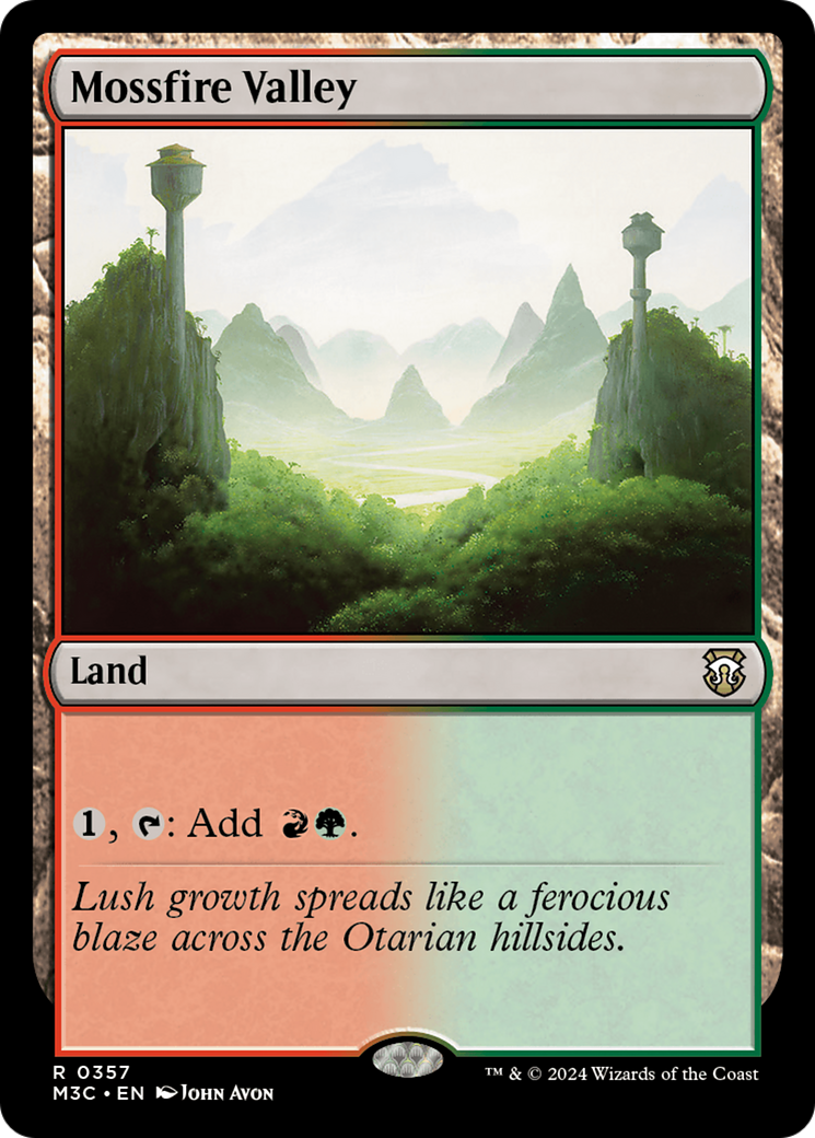 Mossfire Valley (Ripple Foil) [Modern Horizons 3 Commander] | Gear Gaming Bentonville