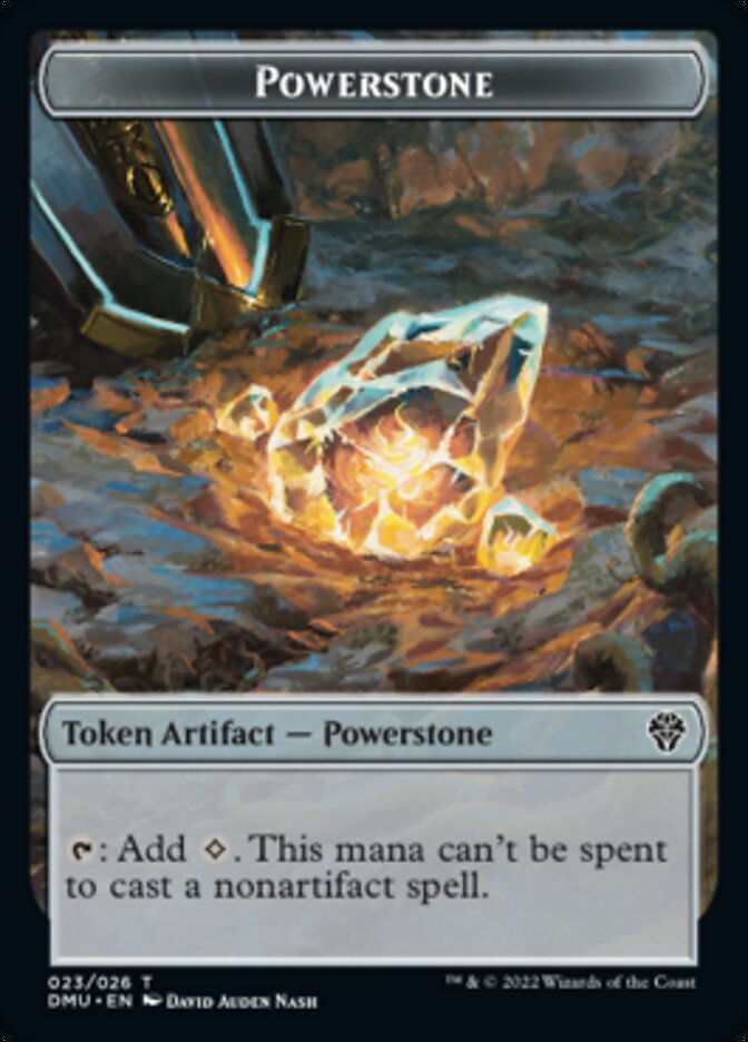 Saproling // Powerstone Double-Sided Token [Dominaria United Tokens] | Gear Gaming Bentonville