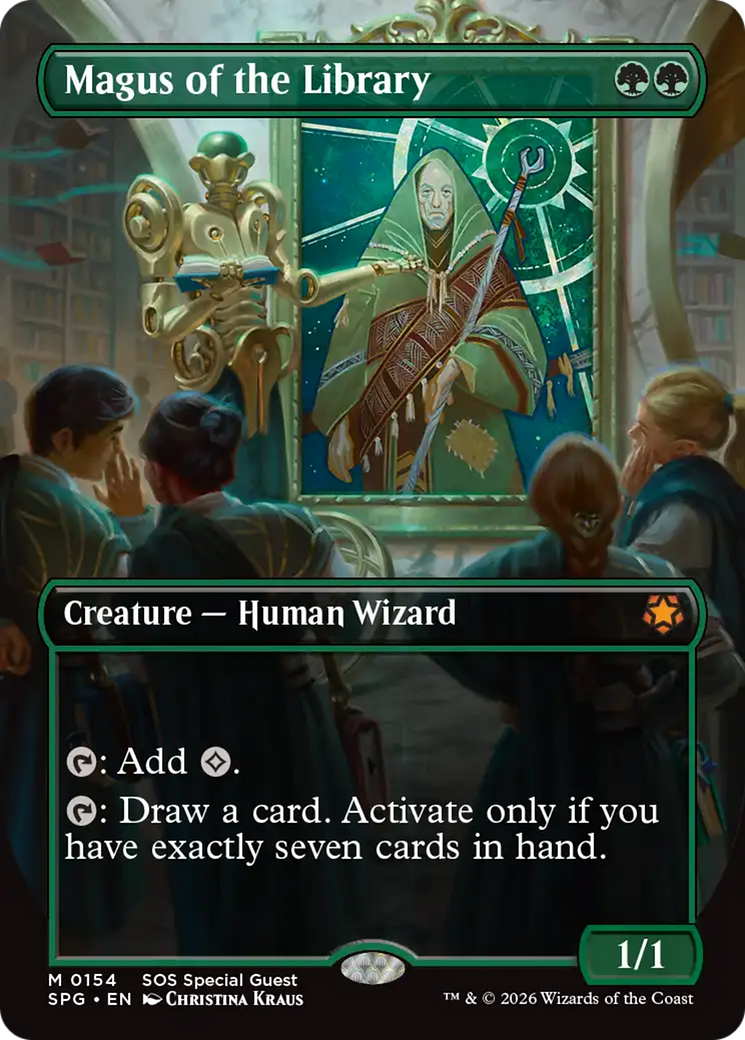 Magus of the Library (Borderless) [Secrets of Strixhaven Special Guests] | Gear Gaming Bentonville