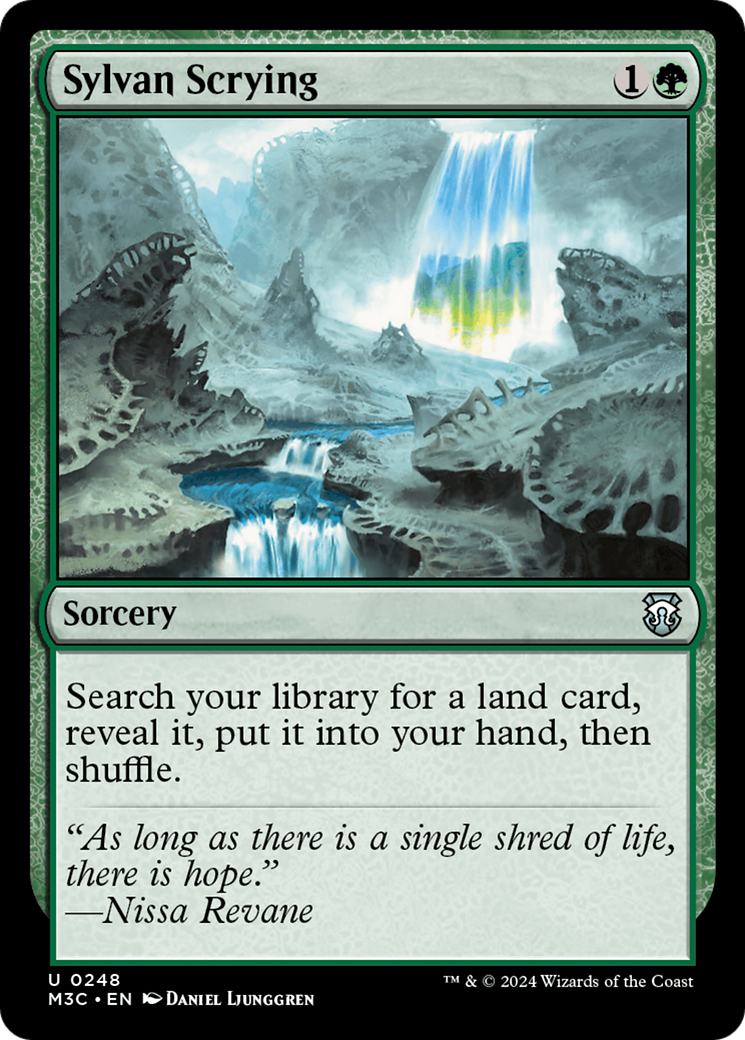 Sylvan Scrying (Ripple Foil) [Modern Horizons 3 Commander] | Gear Gaming Bentonville