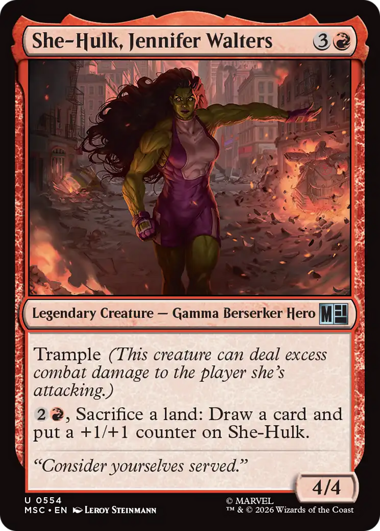 She-Hulk, Jennifer Walters [Marvel Super Heroes Commander] | Gear Gaming Bentonville