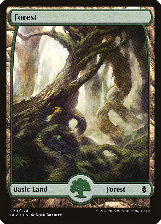 Forest (270) (Full Art) [Battle for Zendikar] | Gear Gaming Bentonville