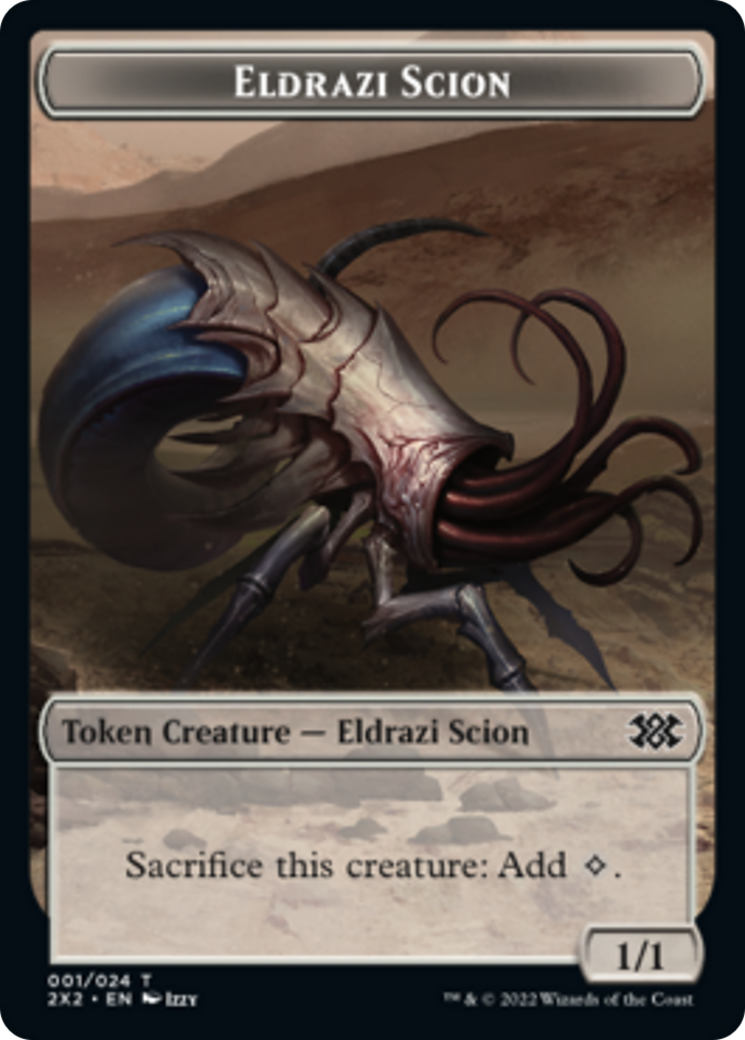 Zombie // Eldrazi Scion Double-Sided Token [Double Masters 2022 Tokens] | Gear Gaming Bentonville