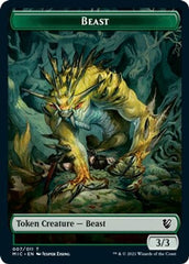 Beast (007) // Spider Double-Sided Token [Innistrad: Midnight Hunt Commander Tokens] | Gear Gaming Bentonville