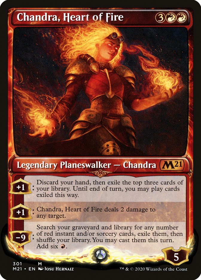 Chandra, Heart of Fire (Showcase) [Core Set 2021] | Gear Gaming Bentonville