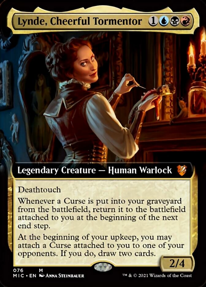 Lynde, Cheerful Tormentor (Extended Art) [Innistrad: Midnight Hunt Commander] | Gear Gaming Bentonville