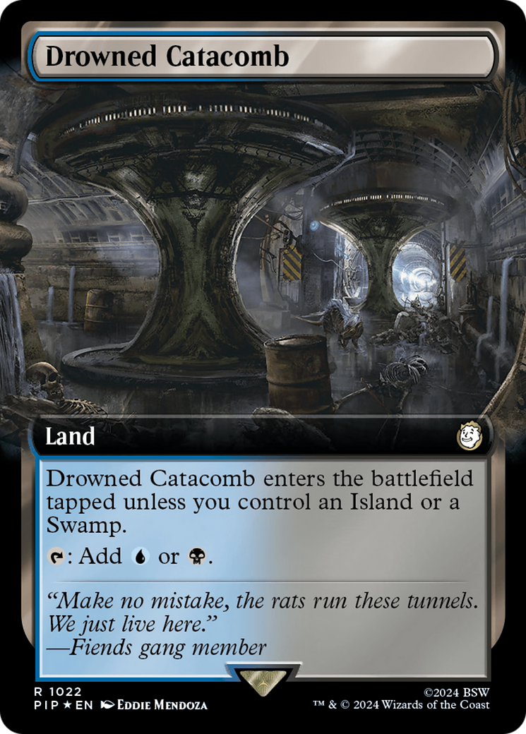 Drowned Catacomb (Extended Art) (Surge Foil) [Fallout] | Gear Gaming Bentonville