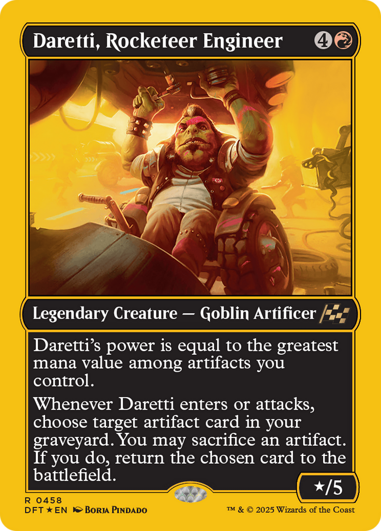 Daretti, Rocketeer Engineer (First-Place Foil) [Aetherdrift] | Gear Gaming Bentonville