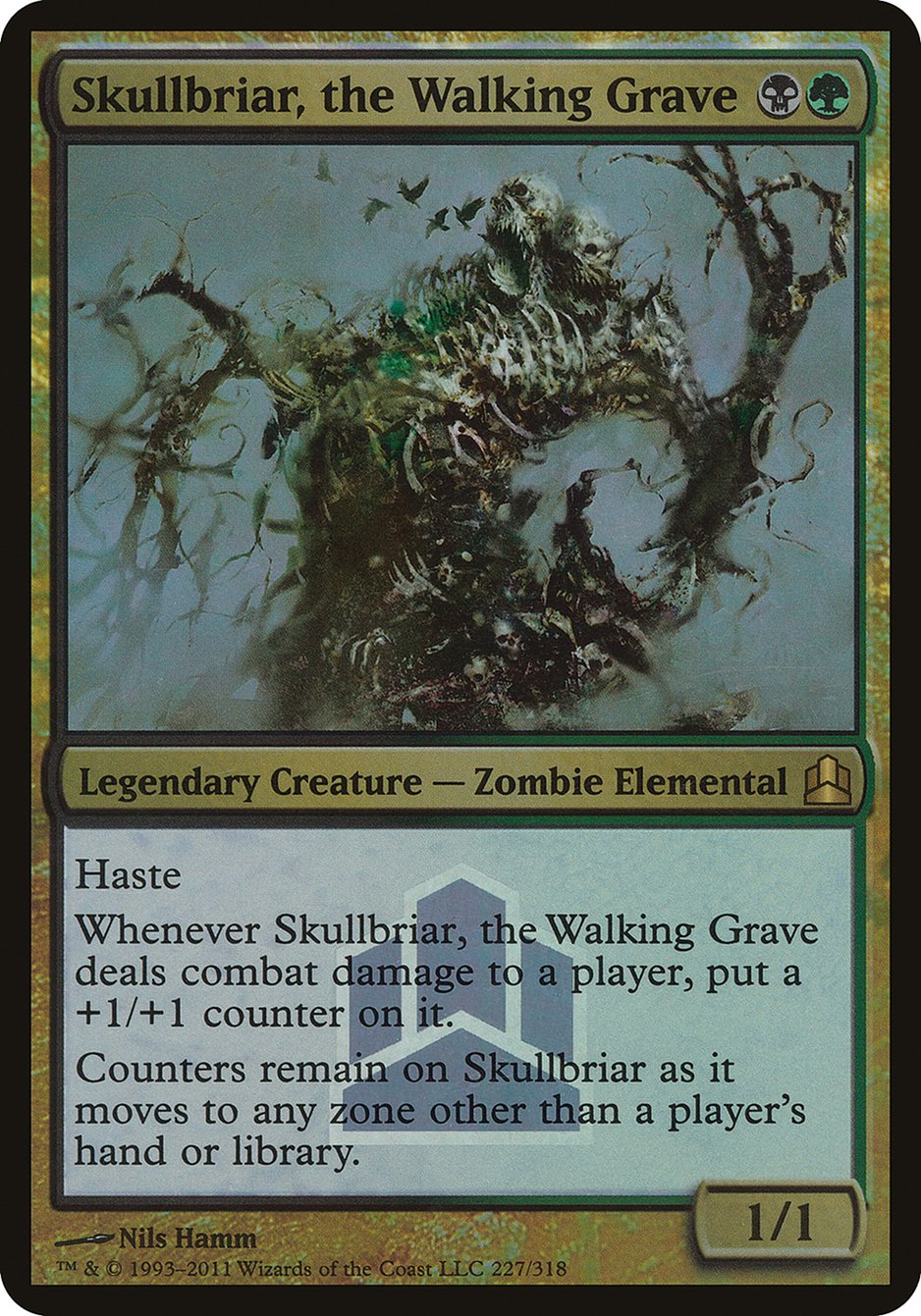 Skullbriar, the Walking Grave (Launch) (Oversized) [Commander 2011 Oversized] | Gear Gaming Bentonville