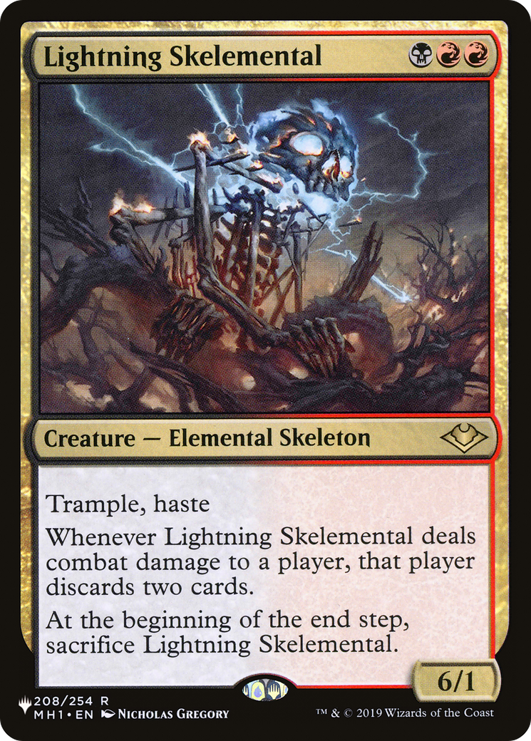 Lightning Skelemental [The List Reprints] | Gear Gaming Bentonville