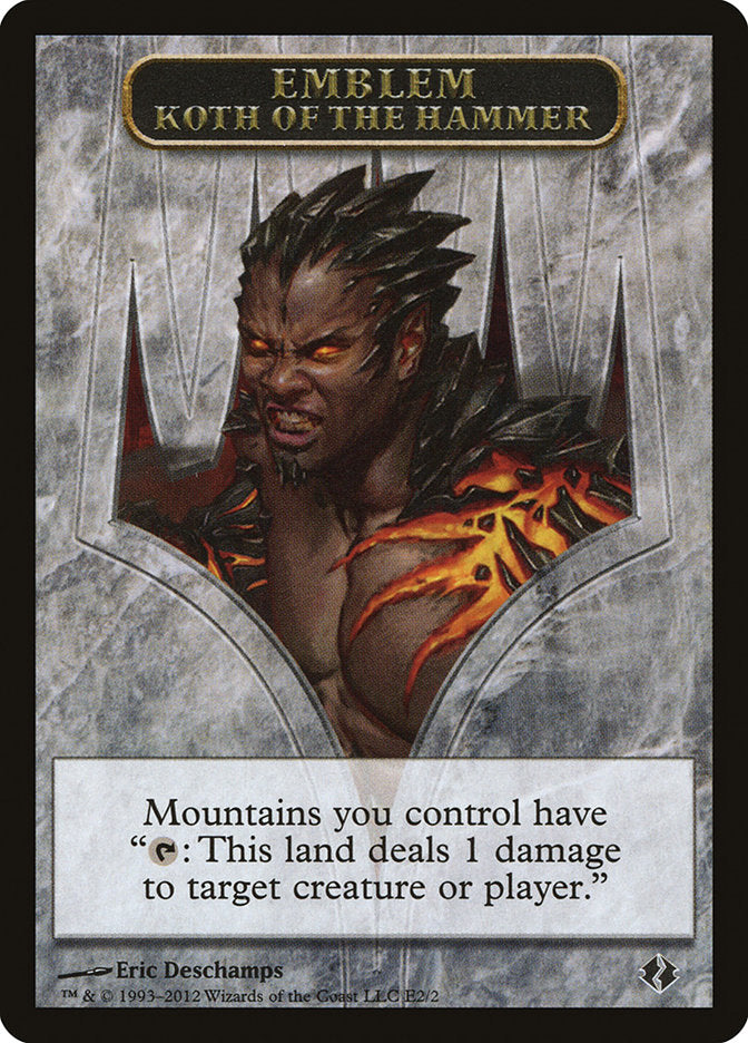 Koth of the Hammer Emblem [Duel Decks: Venser vs. Koth Tokens] | Gear Gaming Bentonville