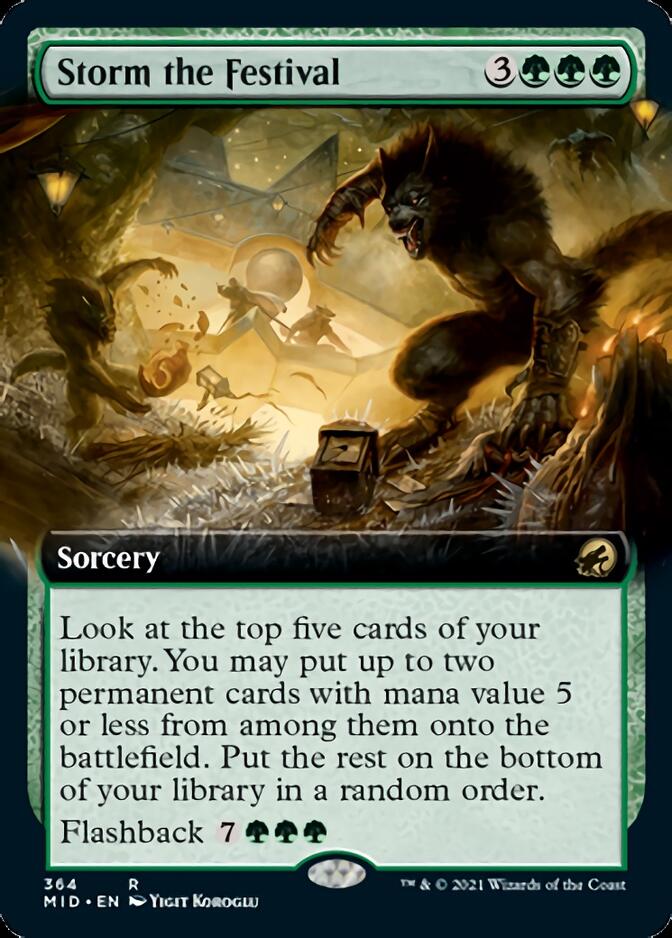 Storm the Festival (Extended Art) [Innistrad: Midnight Hunt] | Gear Gaming Bentonville