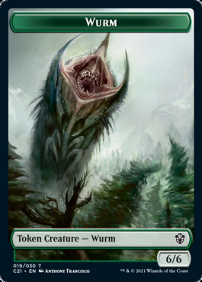 Wurm // Kraken Double-Sided Token [Commander 2021 Tokens] | Gear Gaming Bentonville