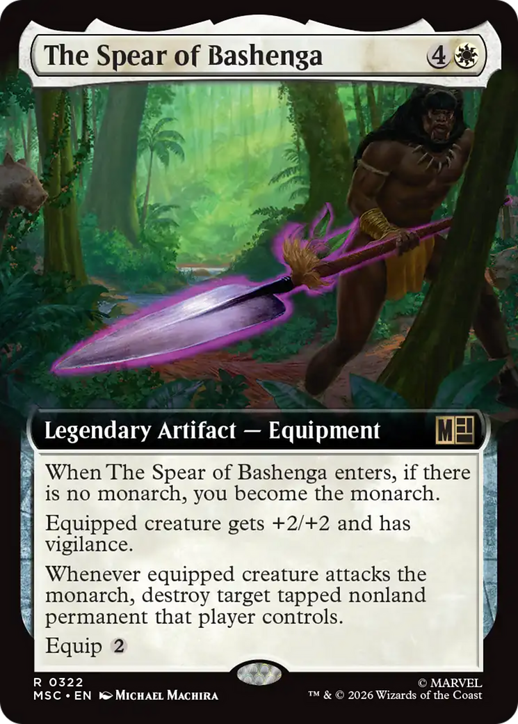 The Spear of Bashenga (Extended Art) [Marvel Super Heroes Commander] | Gear Gaming Bentonville