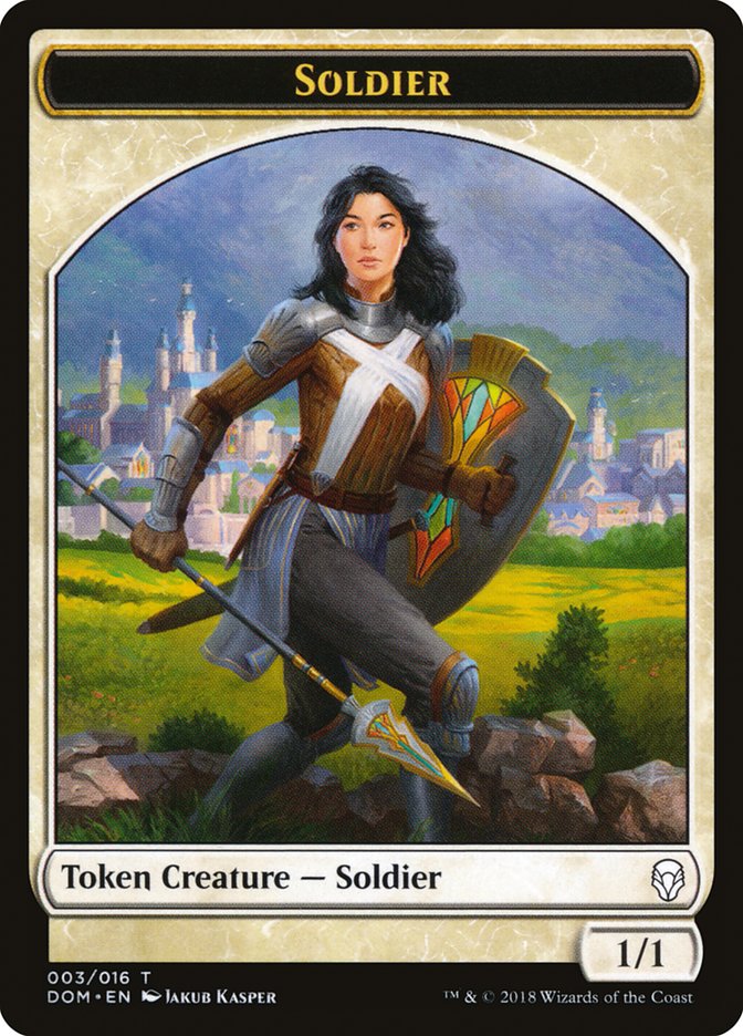 Soldier Token [Dominaria Tokens] | Gear Gaming Bentonville