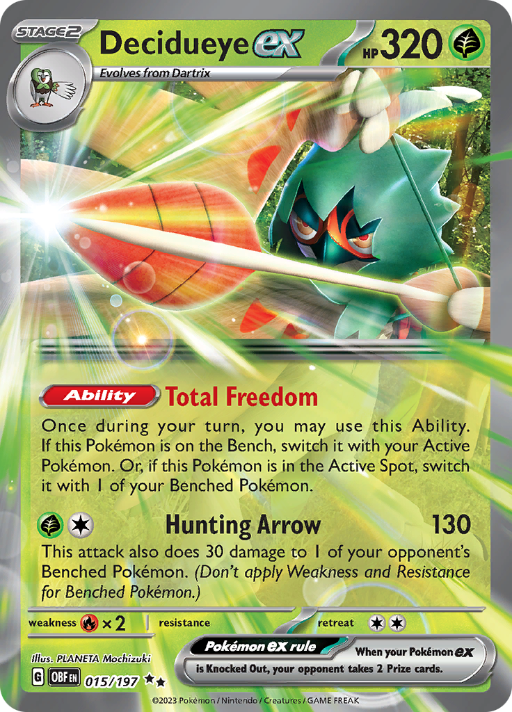 Decidueye ex (015/197) [Scarlet & Violet: Obsidian Flames] | Gear Gaming Bentonville