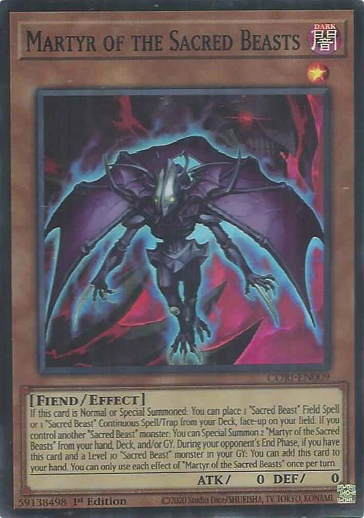 Martyr of the Sacred Beasts [CORI-EN009] Super Rare | Gear Gaming Bentonville