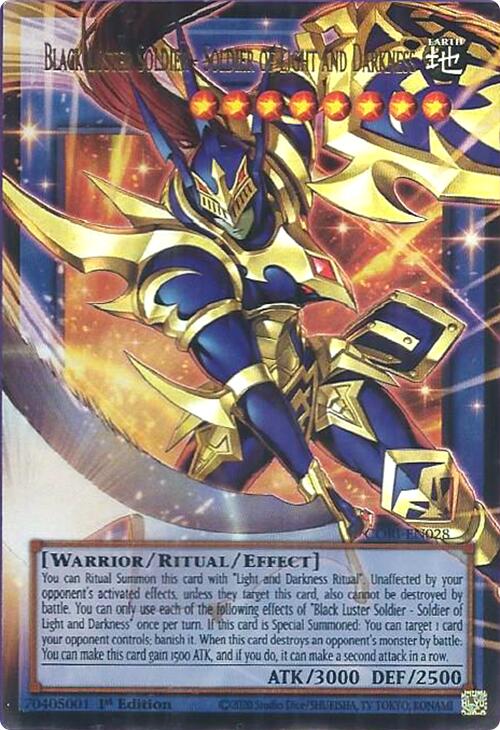Black Luster Soldier - Soldier of Light and Darkness (Extended Art) [CORI-EN028] Ultra Rare | Gear Gaming Bentonville