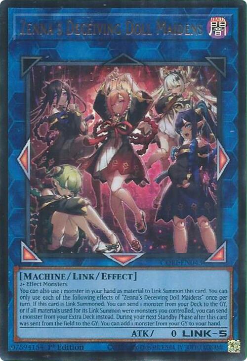 Zenna's Deceiving Doll Maidens [CORI-EN043] Ultra Rare | Gear Gaming Bentonville