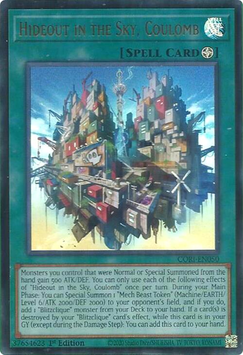 Hideout in the Sky, Coulomb [CORI-EN050] Ultra Rare | Gear Gaming Bentonville
