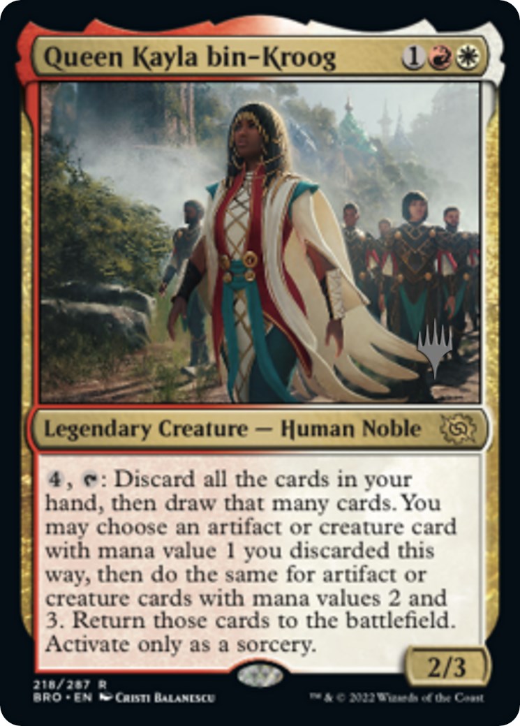 Queen Kayla bin-Kroog (Promo Pack) [The Brothers' War Promos] | Gear Gaming Bentonville