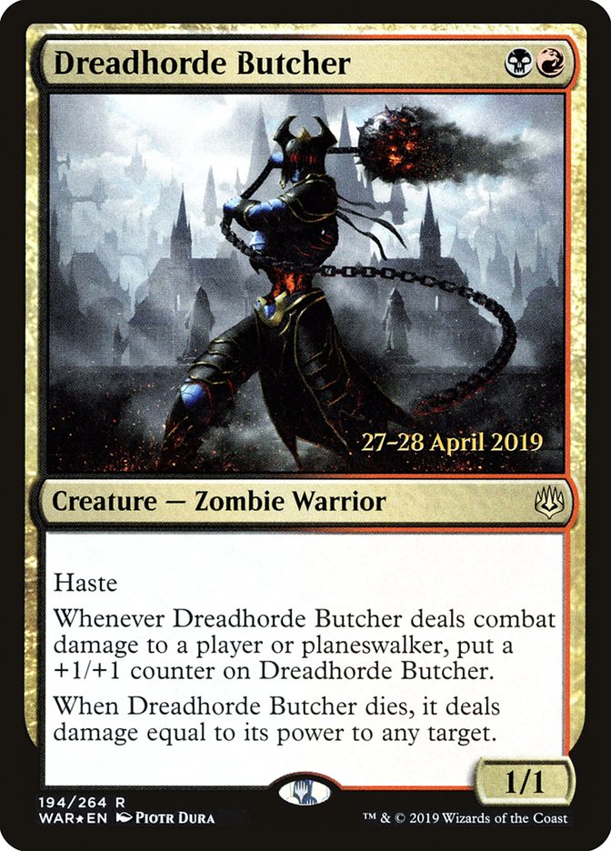 Dreadhorde Butcher [War of the Spark Prerelease Promos] | Gear Gaming Bentonville