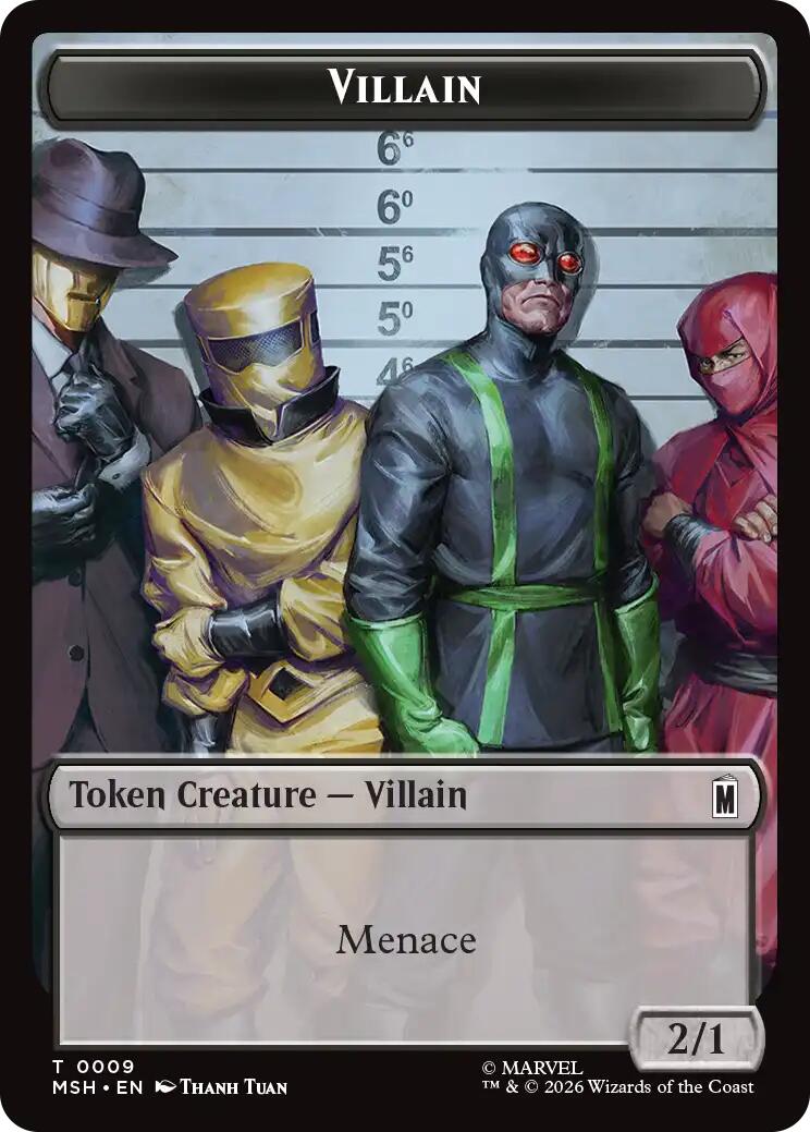 Villain // Robot Villain Double-Sided Token (009//020) [Marvel Super Heroes Tokens] | Gear Gaming Bentonville