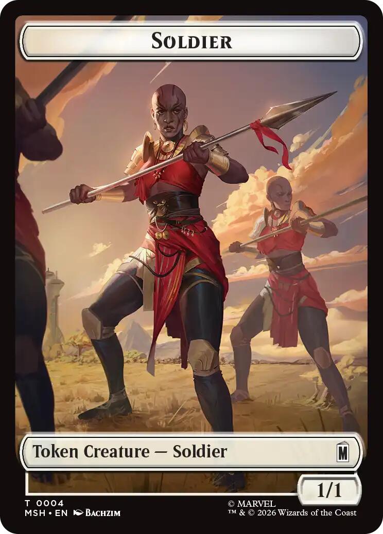 Soldier // Insect Double-Sided Token [Marvel Super Heroes Tokens] | Gear Gaming Bentonville