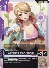 Lafter Frankland (Store Tournament Participation Pack 05) (GD02-095) [Gundam Promotional Cards] | Gear Gaming Bentonville