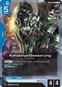 Kshatriya Besserung (Store Tournament Participation Pack 05) (GD03-005) [Gundam Promotional Cards] | Gear Gaming Bentonville