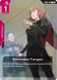 Eliminate Target (Store Tournament Participation Pack 05) (GD03-110) [Gundam Promotional Cards] | Gear Gaming Bentonville