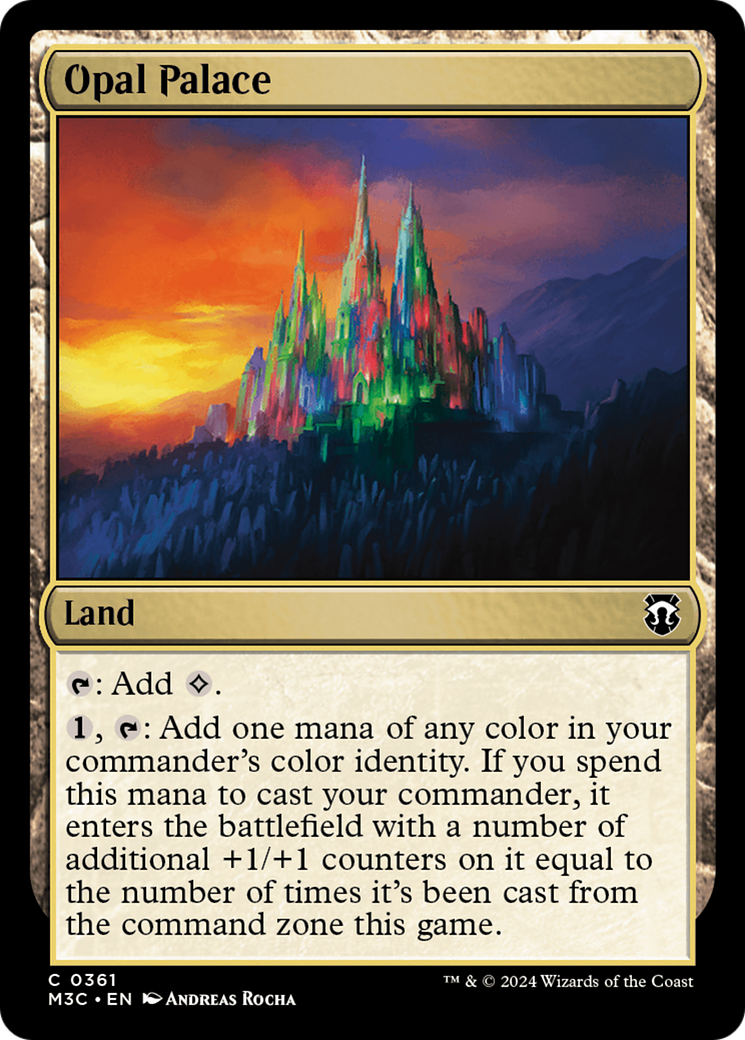 Opal Palace (Ripple Foil) [Modern Horizons 3 Commander] | Gear Gaming Bentonville