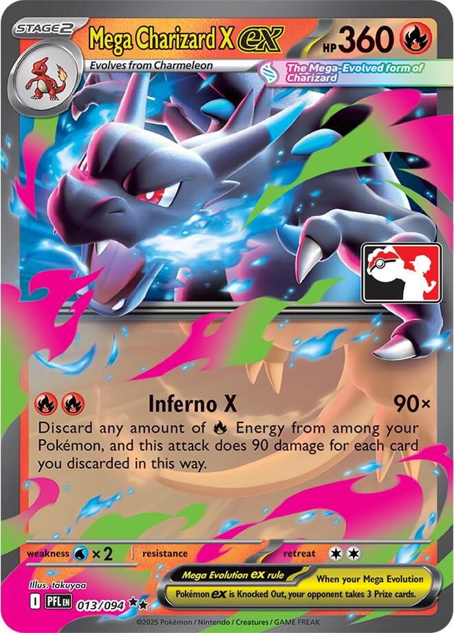 Mega Charizard X ex (013/094) [Prize Pack Series Nine] | Gear Gaming Bentonville