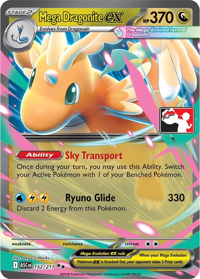 Mega Dragonite ex (152/217) [Prize Pack Series Nine] | Gear Gaming Bentonville