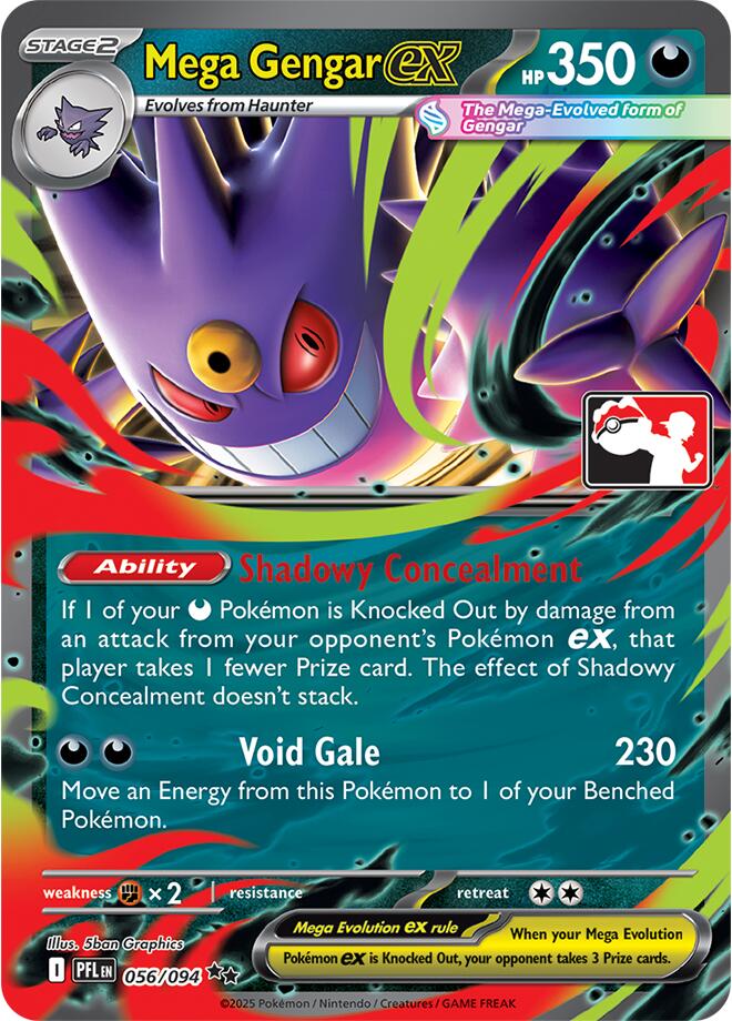 Mega Gengar ex (056/094) [Prize Pack Series Nine] | Gear Gaming Bentonville