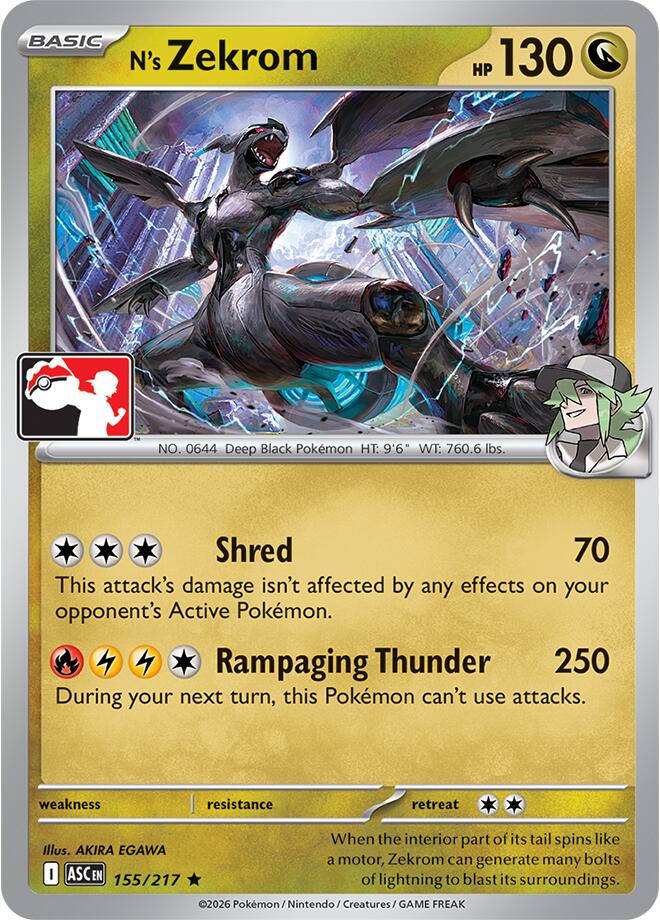 N's Zekrom (155/217) [Prize Pack Series Nine] | Gear Gaming Bentonville