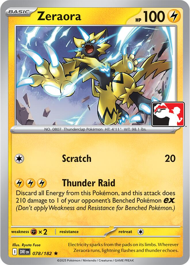 Zeraora (078/182) [Prize Pack Series Nine] | Gear Gaming Bentonville