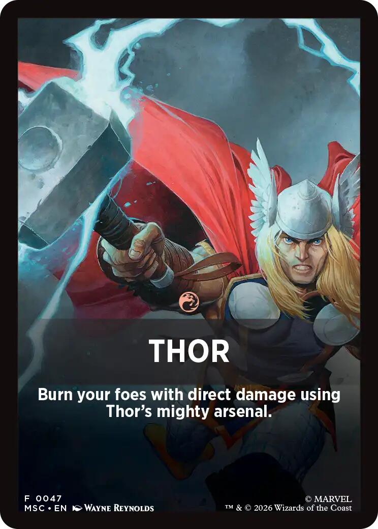 Thor Theme Card [Marvel Super Heroes Commander] | Gear Gaming Bentonville