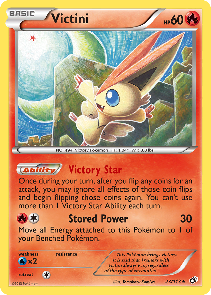 Victini (23/113) (Theme Deck Exclusive) [Black & White: Legendary Treasures] | Gear Gaming Bentonville