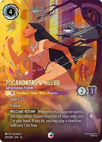 Pocahontas & Meeko - Adventurous Friends (Enchanted) (227/204) [Attack of the Vine!] | Gear Gaming Bentonville