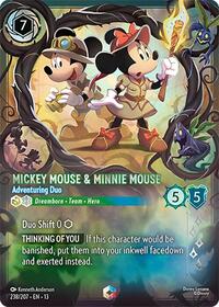Mickey Mouse & Minnie Mouse - Adventuring Duo (Enchanted) (238/204) [Attack of the Vine!] | Gear Gaming Bentonville