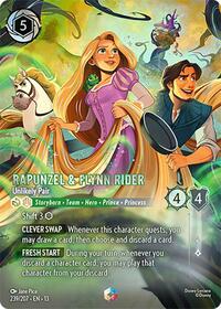 Rapunzel & Flynn Rider - Unlikely Pair (Enchanted) (239/204) [Attack of the Vine!] | Gear Gaming Bentonville