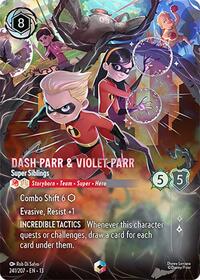 Dash Parr & Violet Parr - Super Siblings (Enchanted) (241/204) [Attack of the Vine!] | Gear Gaming Bentonville