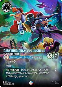 Darkwing Duck & Launchpad - St. Canard's Finest (Enchanted) (242/204) [Attack of the Vine!] | Gear Gaming Bentonville