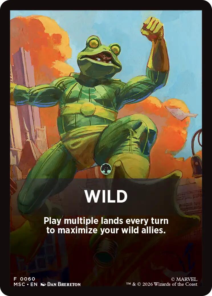Wild Theme Card [Marvel Super Heroes Commander] | Gear Gaming Bentonville