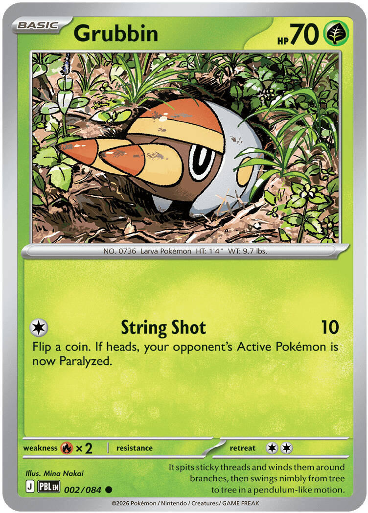 Grubbin (002/084) [Mega Evolution: Pitch Black] | Gear Gaming Bentonville